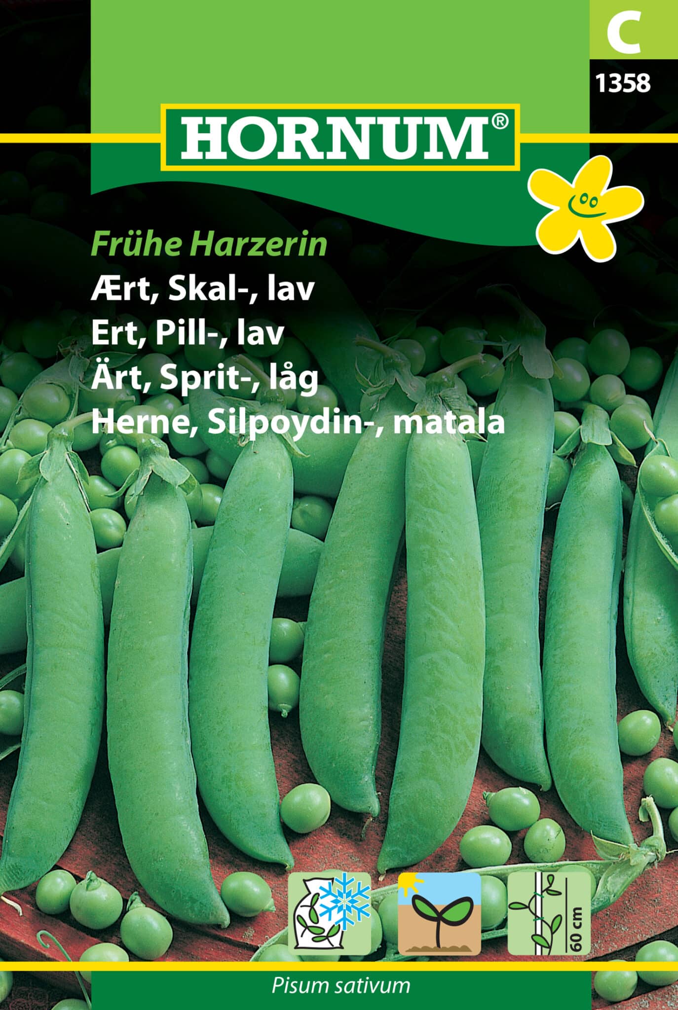 Ærter Skal lav 'Frühe Harzerin' Frø