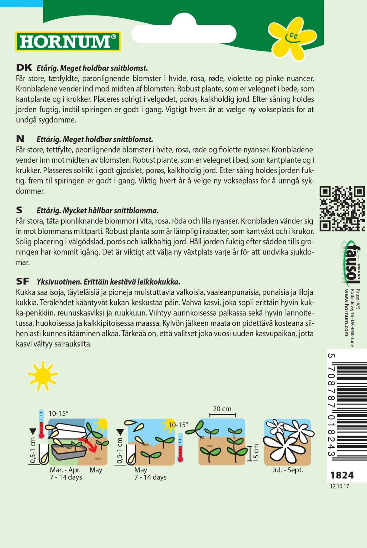 Asters 'Pink Cascade' Frøblanding