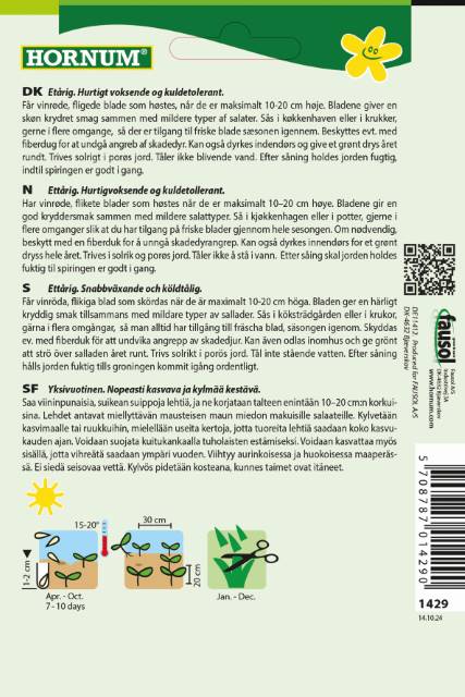 Bladsennep 'Red Giant' Frø