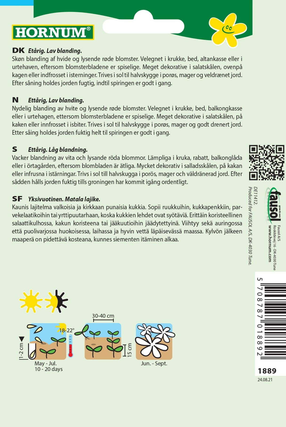 Blomsterkarse' Frøblanding