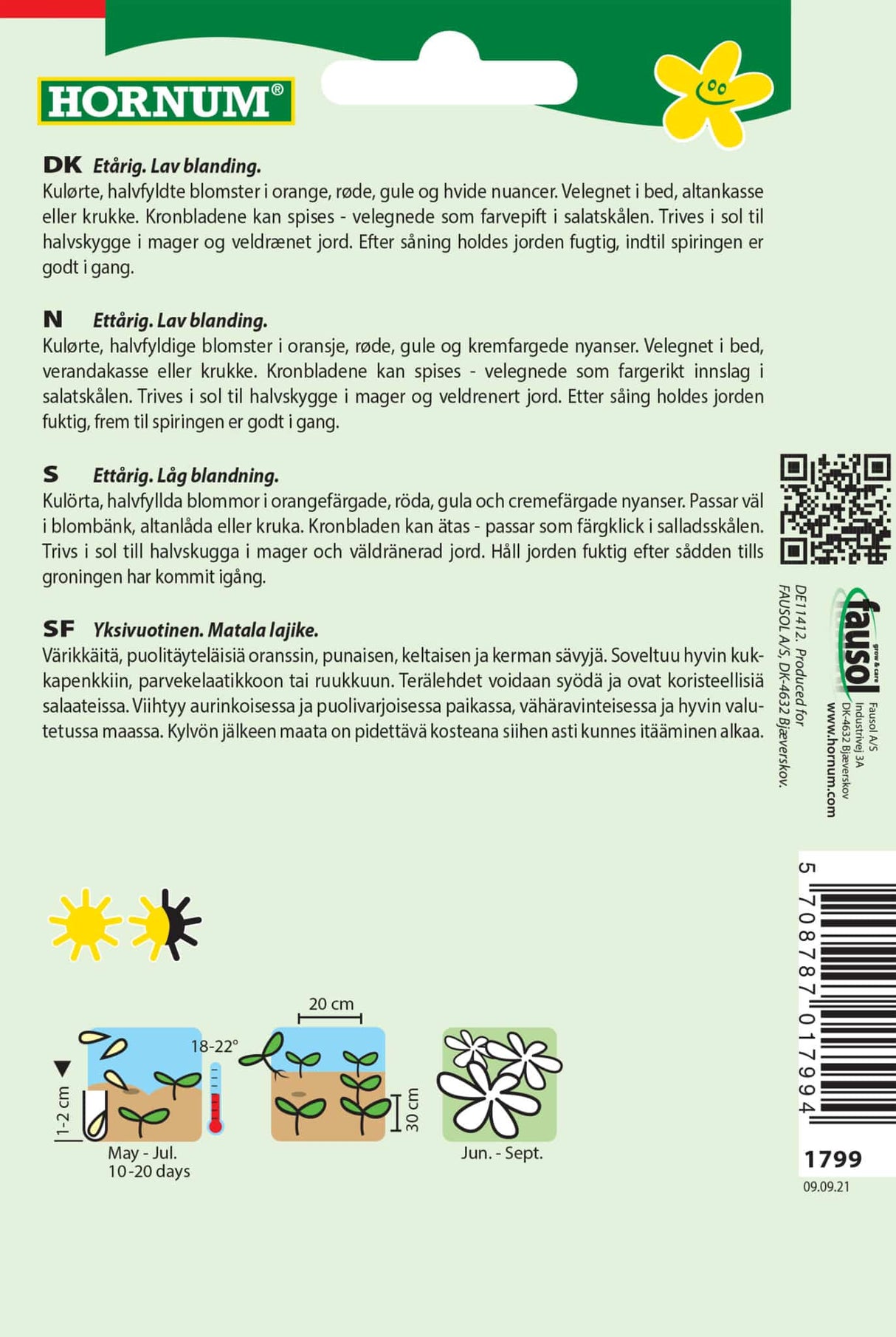Blomsterkarse 'Juvel' Frøblanding