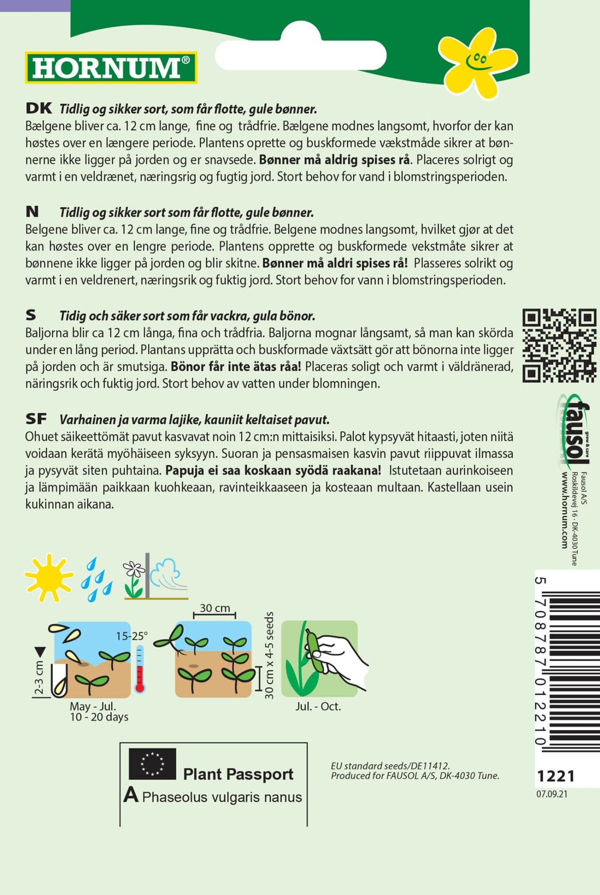 Bønne Busk 'Dior' Frø Løgbutikken