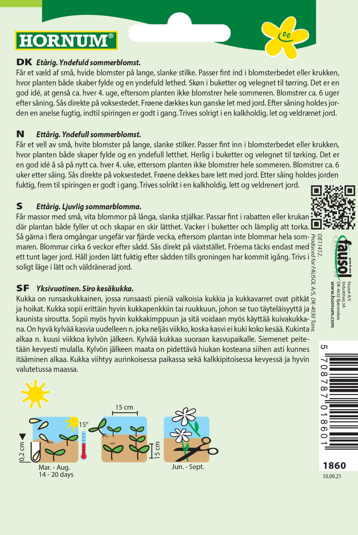 Brudeslør 'Maxima Alba' Frø