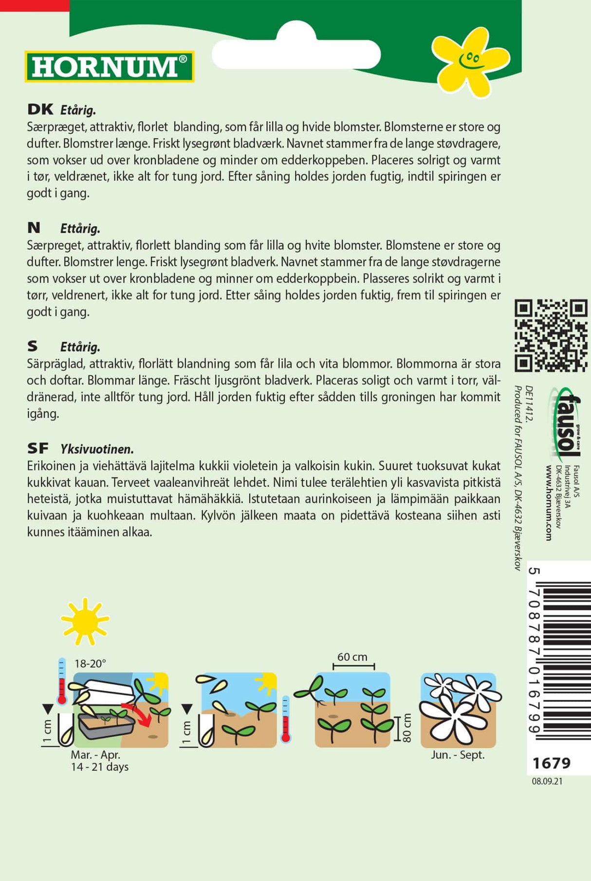 Edderkoppeplante 'Spider' Frøblanding