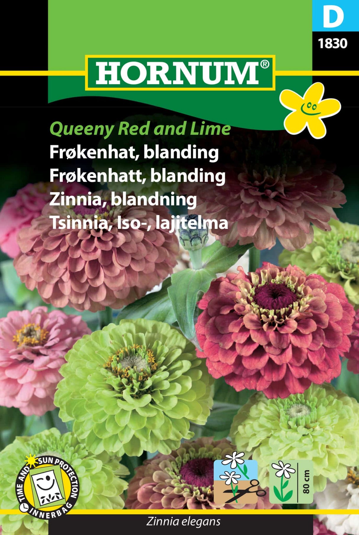 Frøkenhat 'Queeny Red and Lime' Frøblanding