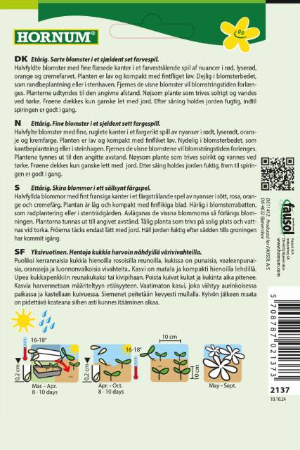 Guldvalmue 'Thai Silk Mix' Frøblanding