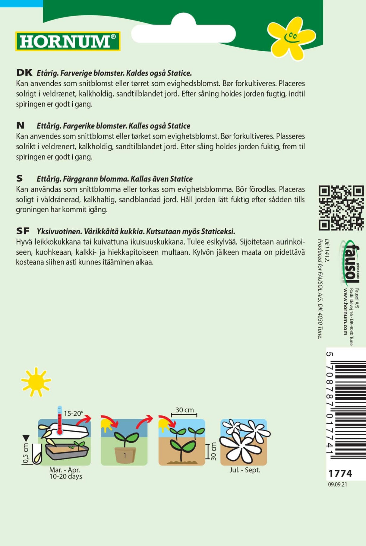 Hindebæger 'Colorita' Frøblanding