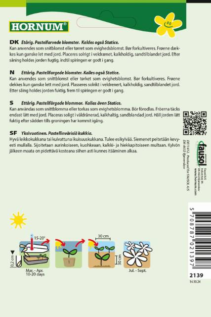 Hindebæger 'Pastel Mix' Frøblanding