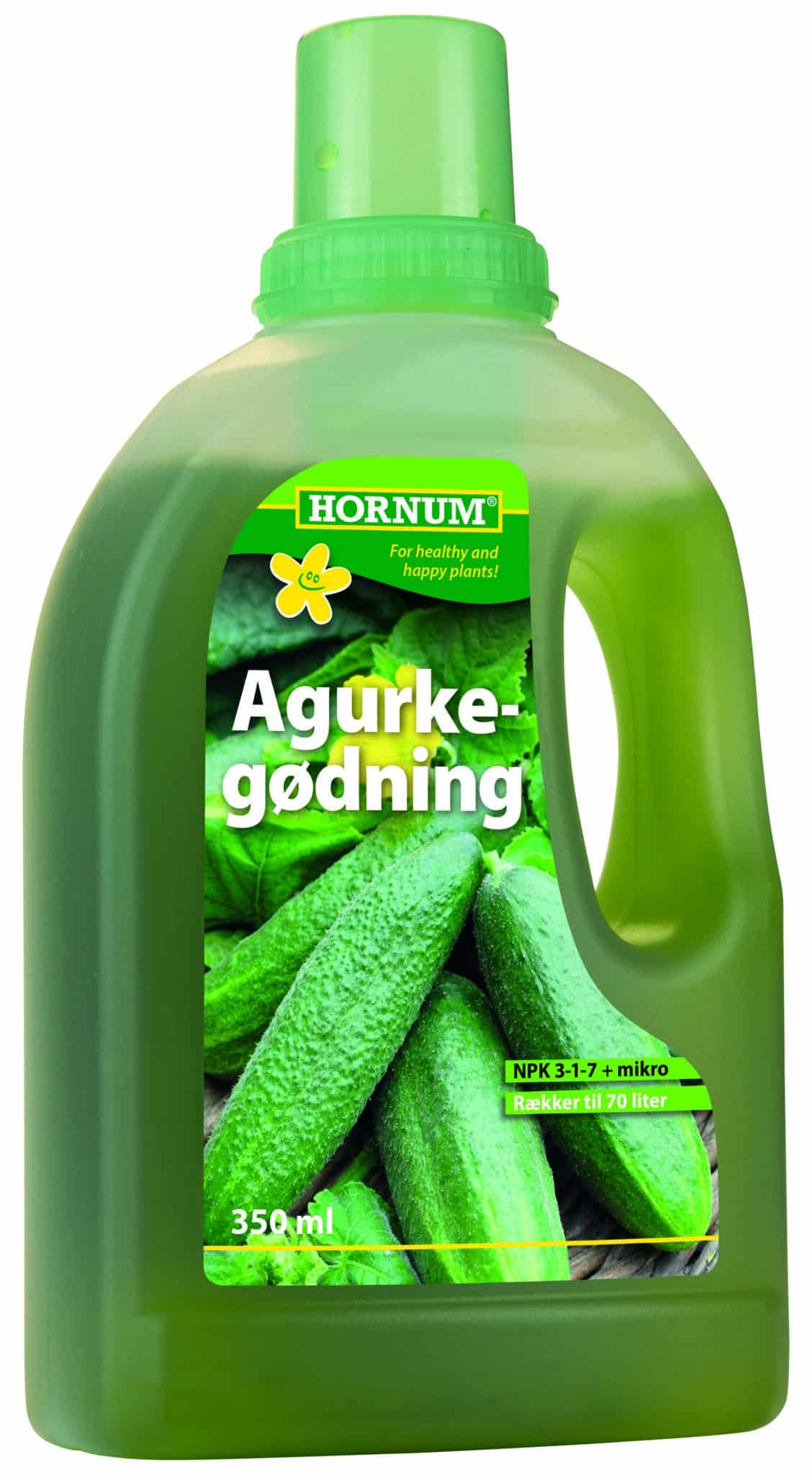 Hornum Agurkegødning 350 ml. Til dyrkning af Agurker, Squash, Auberginer og lignende