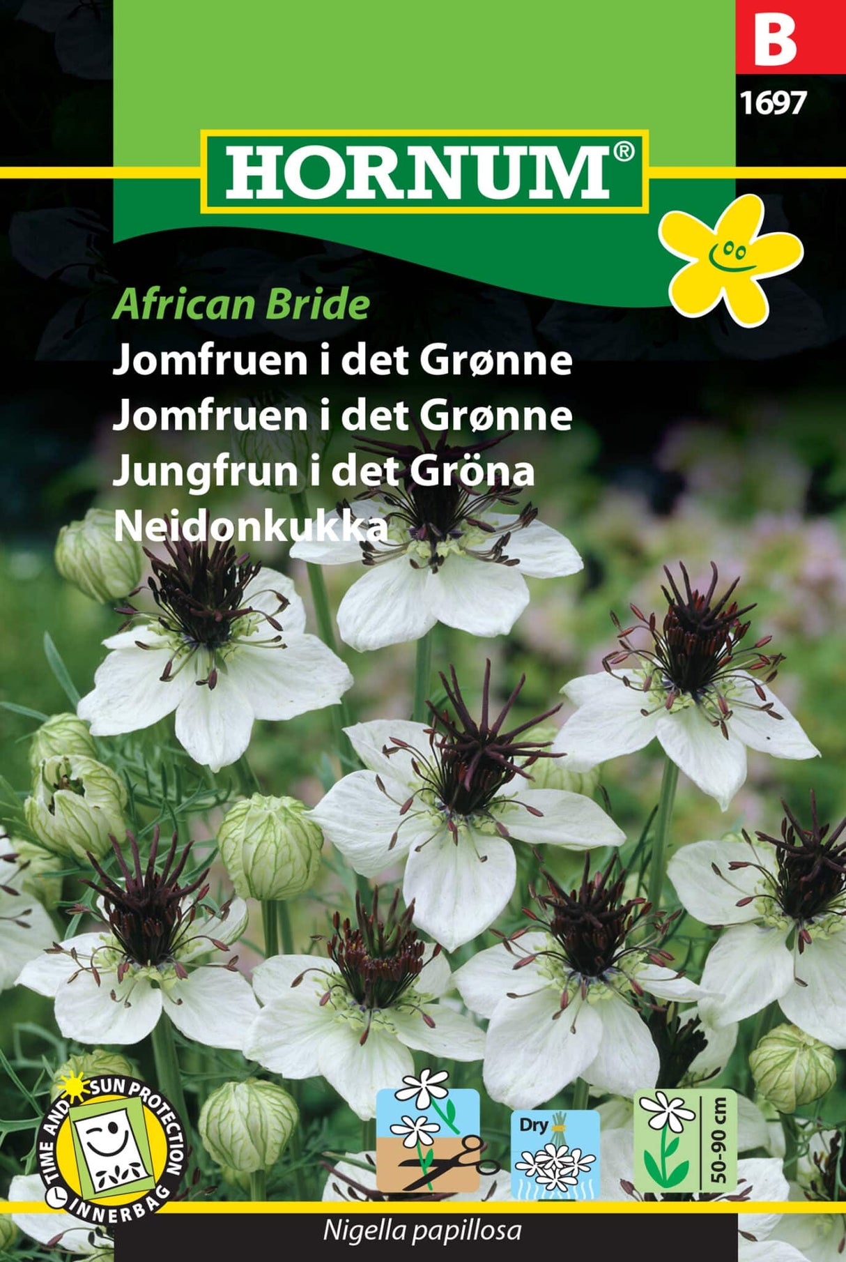 Jomfruen i det Grønne 'African Bride' Frø