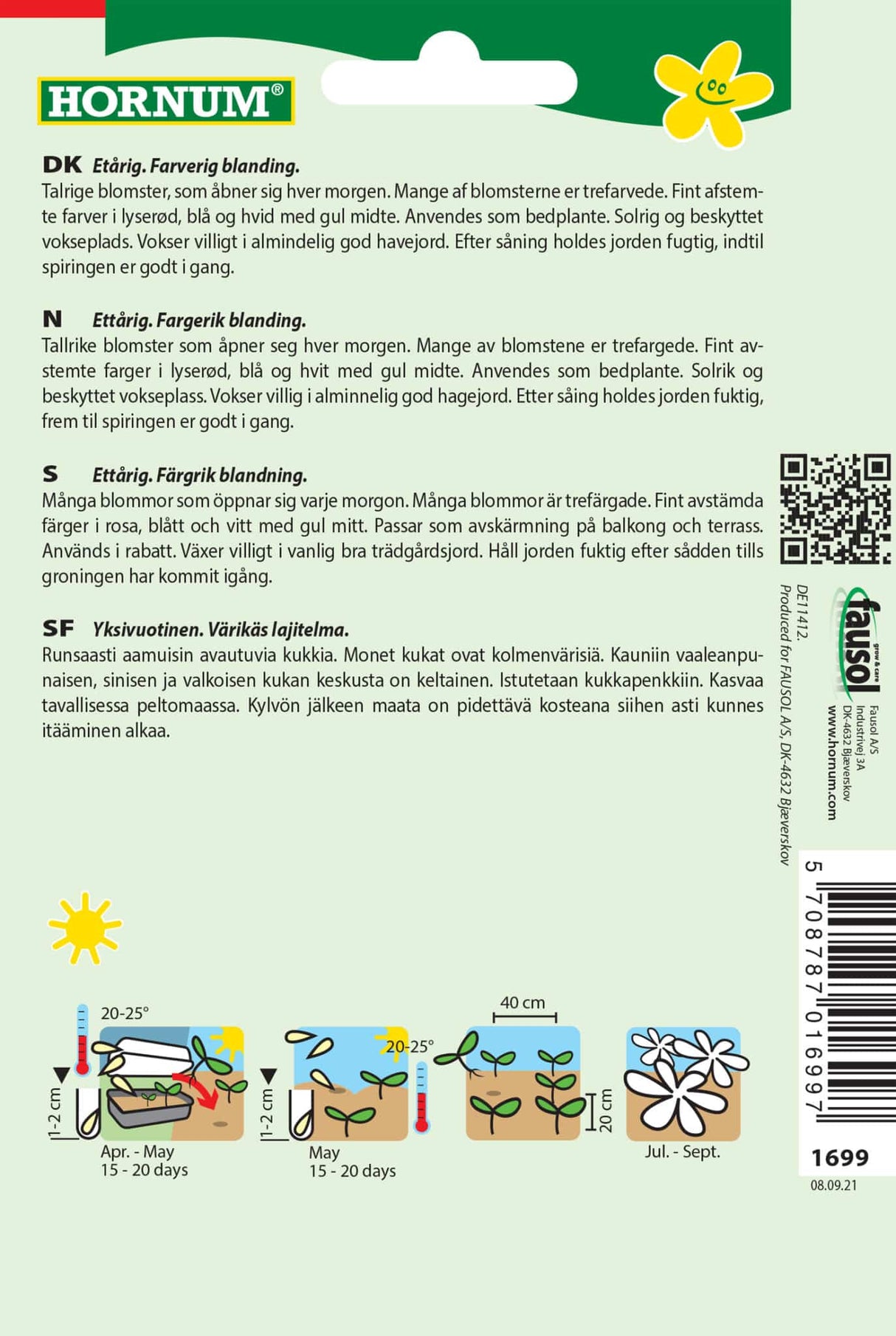 Jomfruskørt 'Shooting Star' Frøblanding