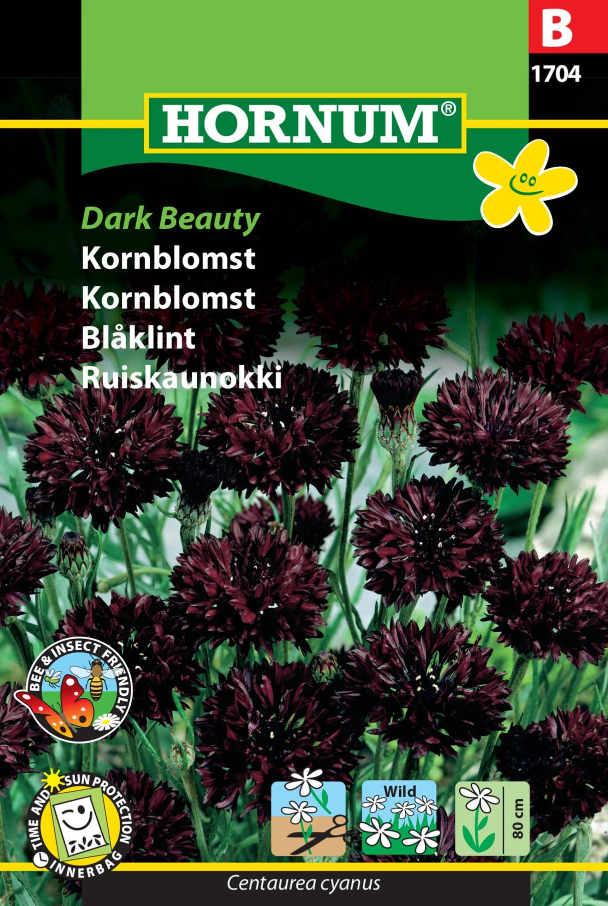 Kornblomst 'Dark Beauty' Frø
