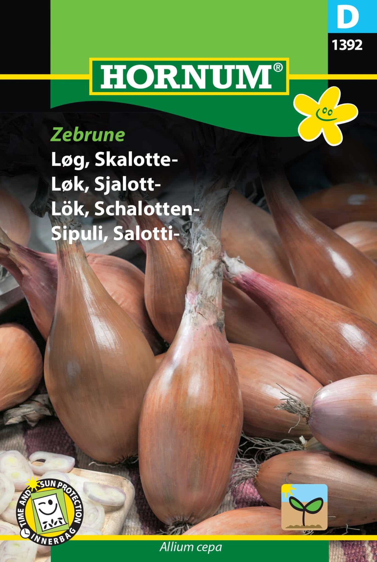 Løg Skalotte 'Zebrune' Frø