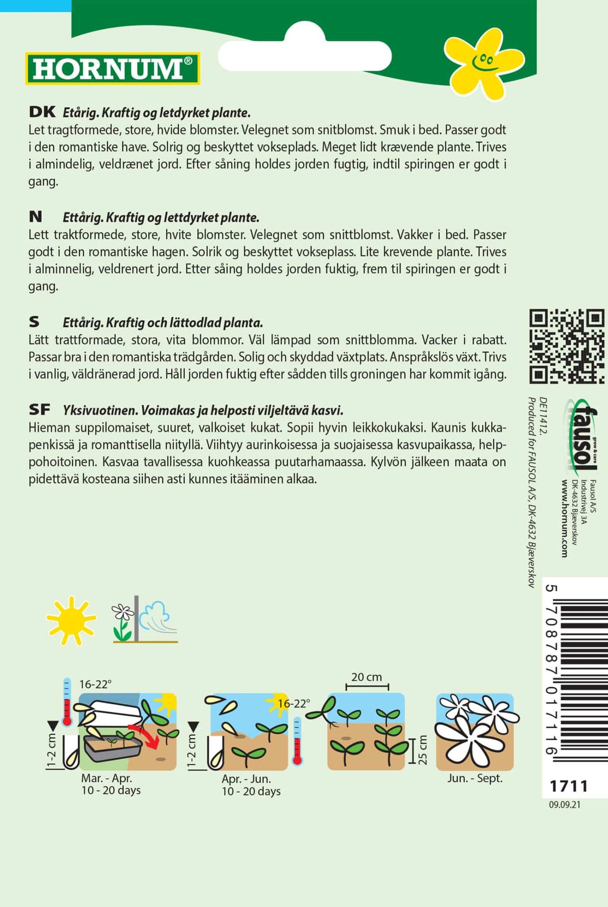 Mamelukærme 'Mont Blanc' Frø