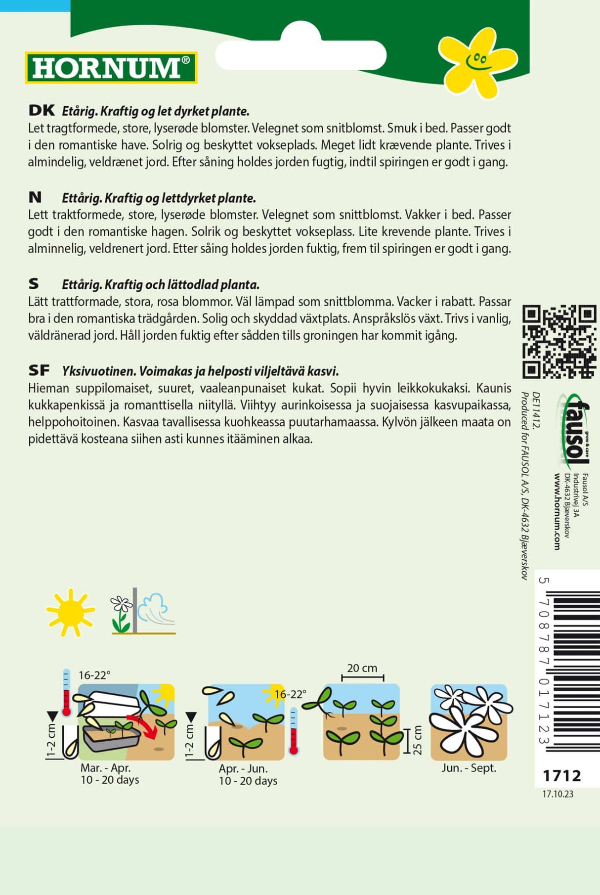 Mamelukærme 'Silver Cup' Frø