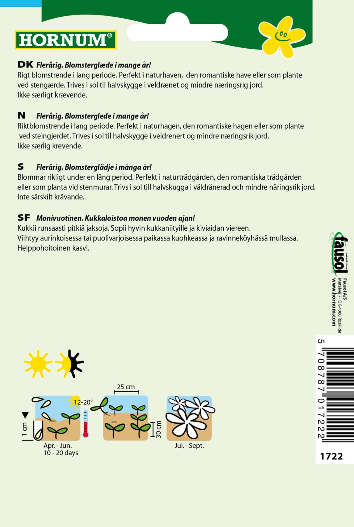 Moskuskatost 'Rosea' Frø