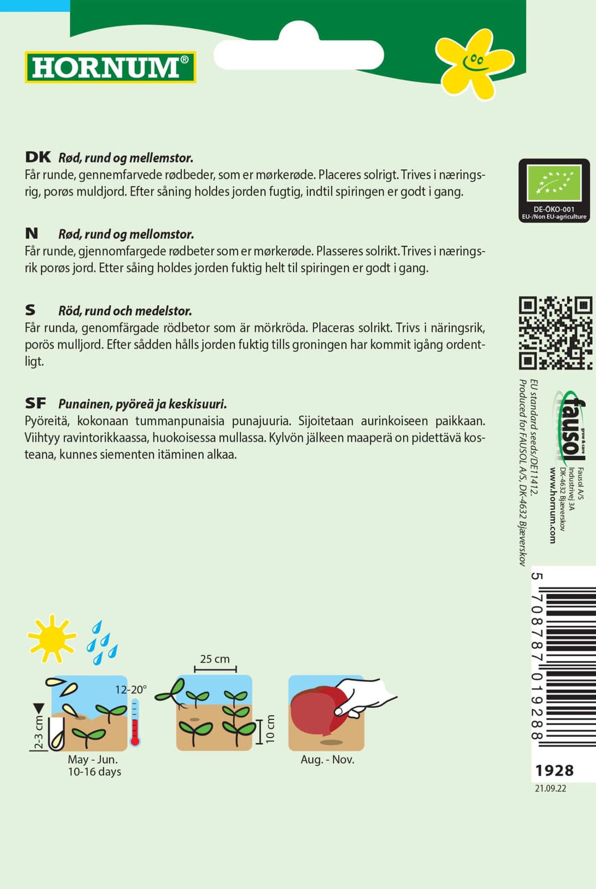 Økologiske Rødbede Frø