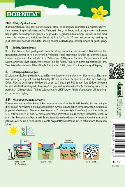 Påfugleblomst 'Peacock Beauty' Frøblanding