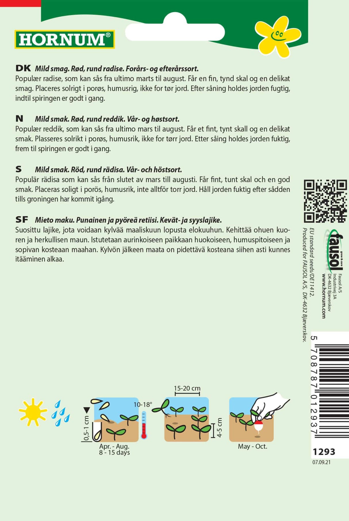 Radise 'Cherry Belle' Frø