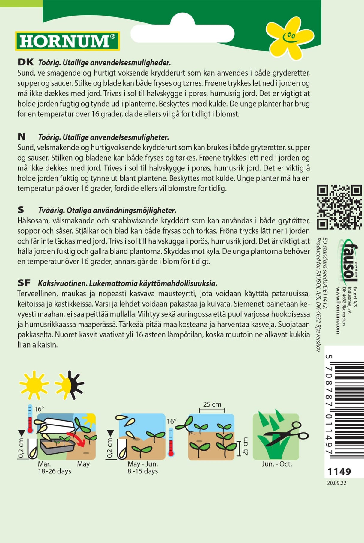 Selleri Snit 'Gewone Snij' Frø