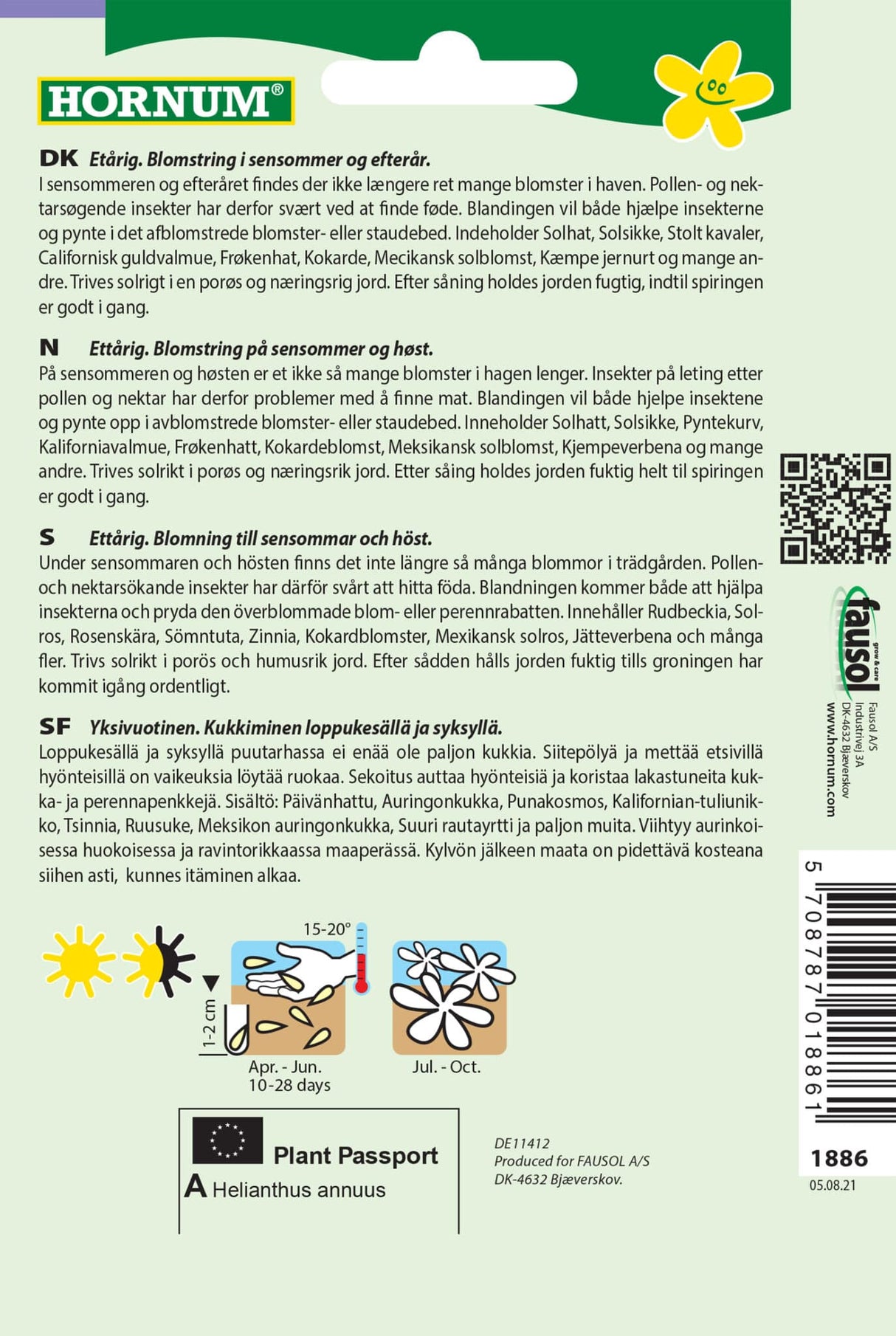 Sensommernektar' Frøblanding