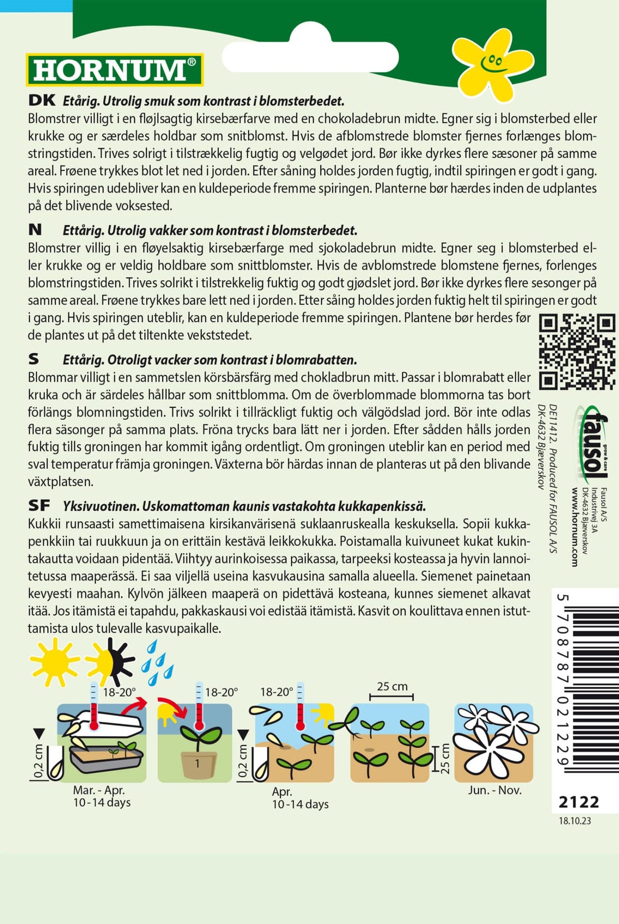 Solhat 'Cherry Brandy' Frø