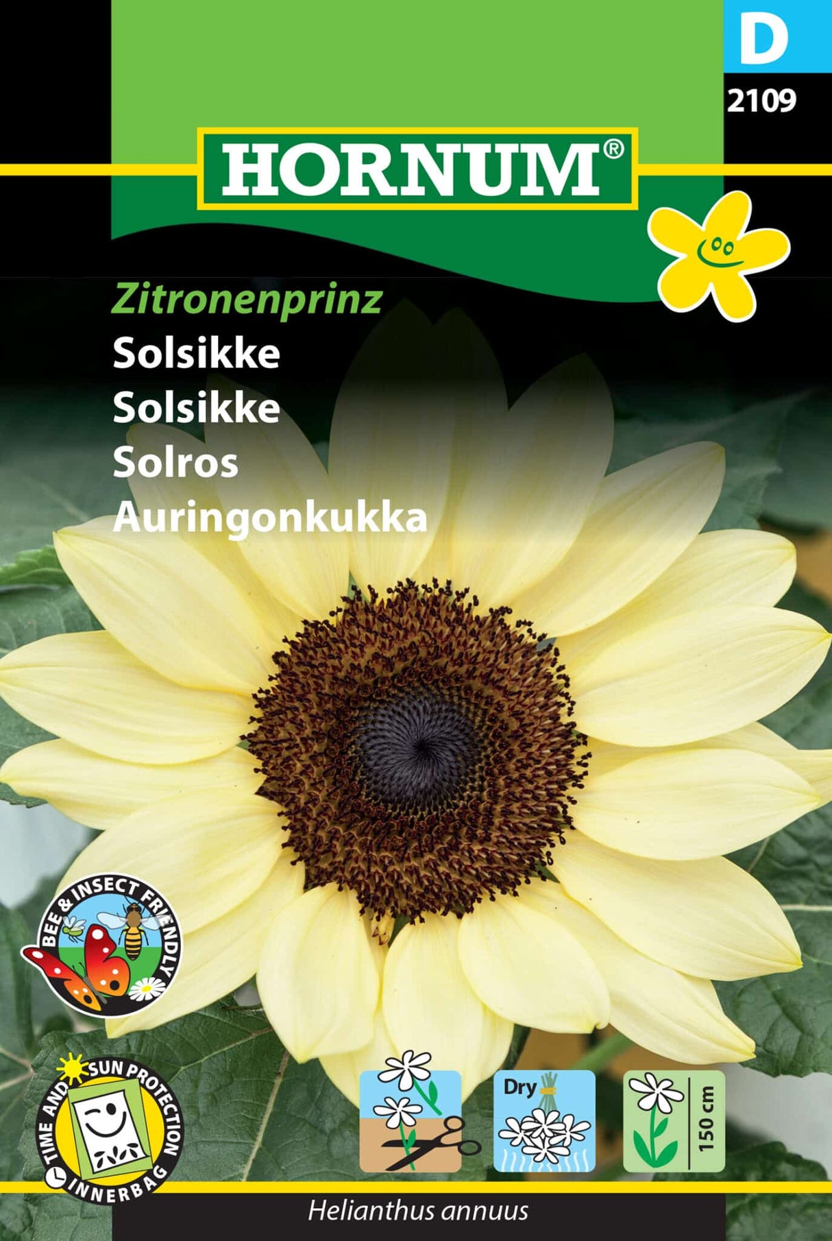 Solsikke 'Zitronenprinz' Frø