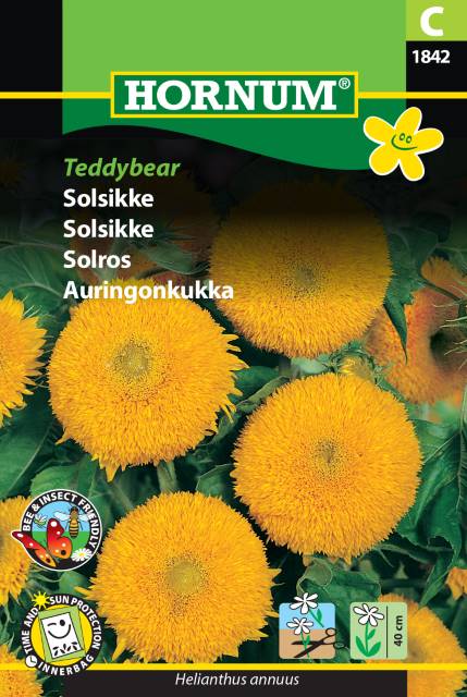 Solsikke 'Teddybear' Frø