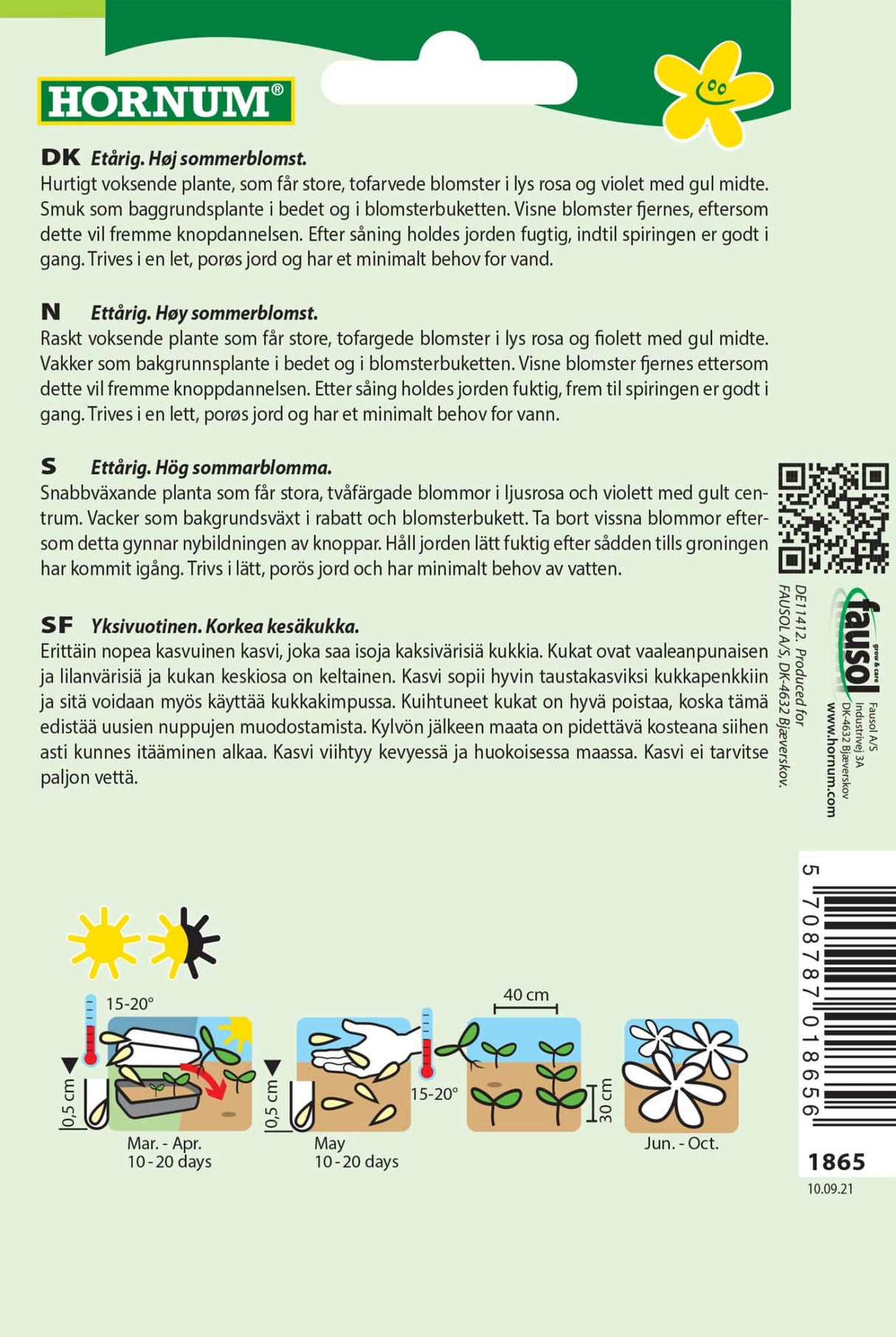 Stolt Kavaler 'Candy Stripes' Frø