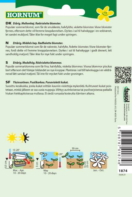 Stolt Kavaler 'Double Click Cranberries' Frø