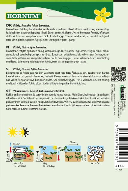 Stolt Kavaler 'Double Click Rose Bonbon' Frø