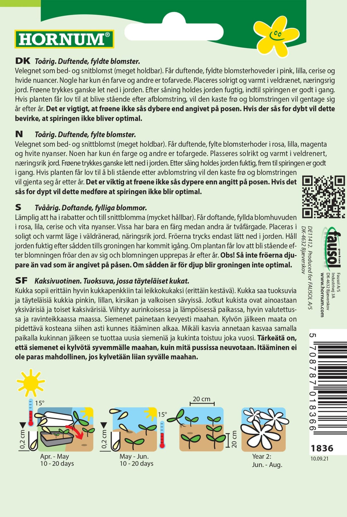 Studenternellike 'Hats On' Frøblanding