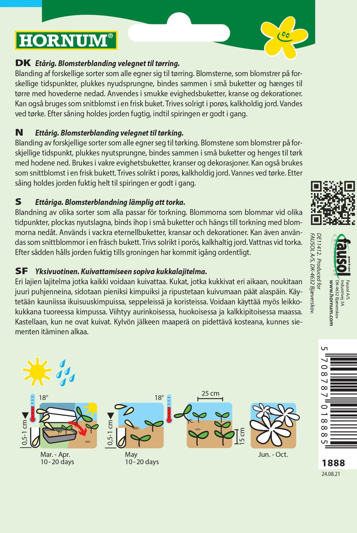 Tørrede Blomster' Frøblanding