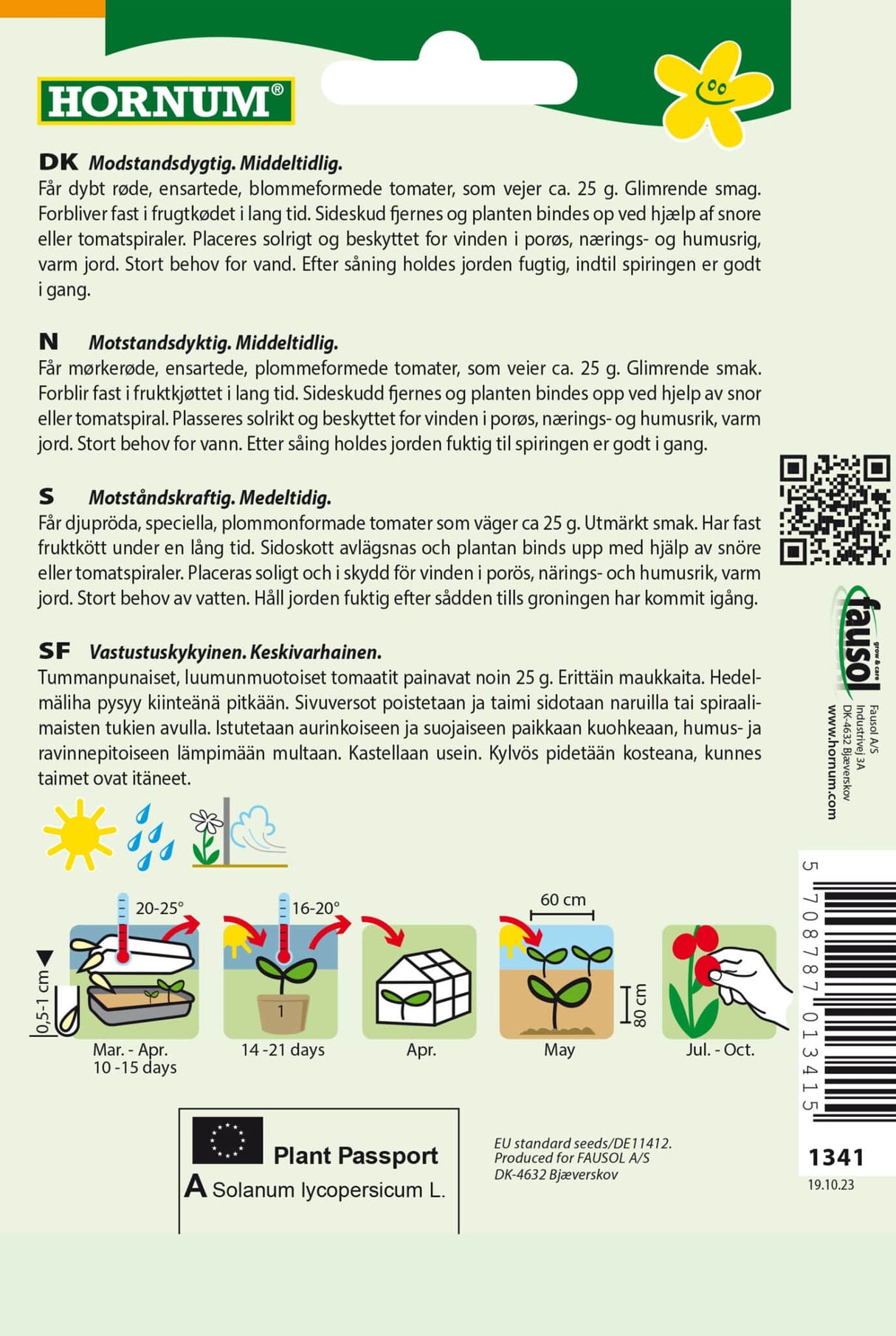 Tomat Blomme 'Pollicino' F1 Frø