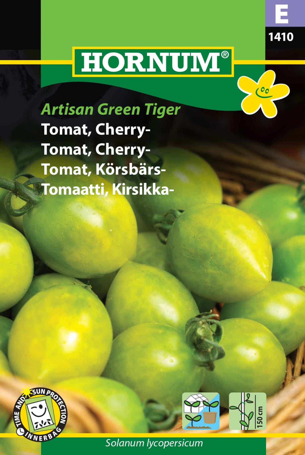 Tomat Cherry 'Artisan Green Tiger' Frø