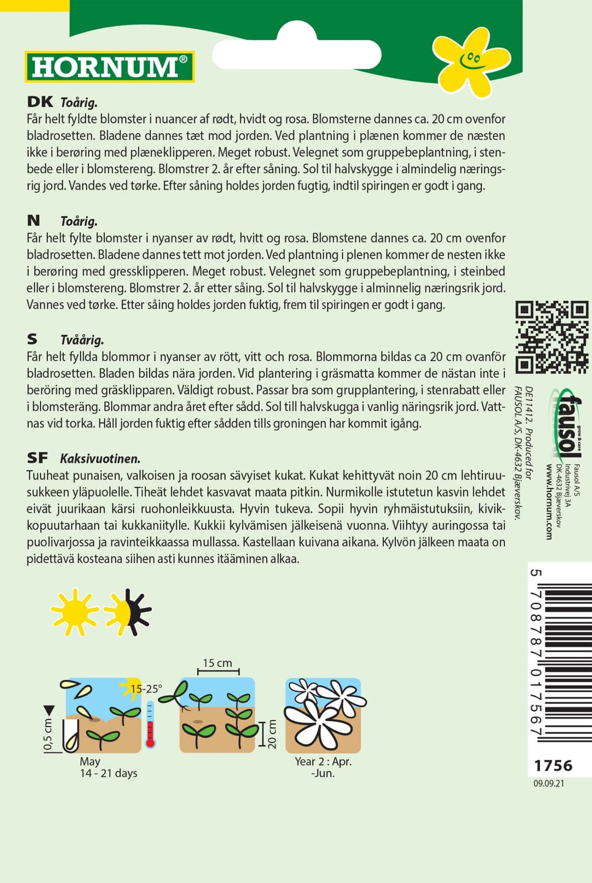 Tusindfryd 'Daisy' Frøblanding