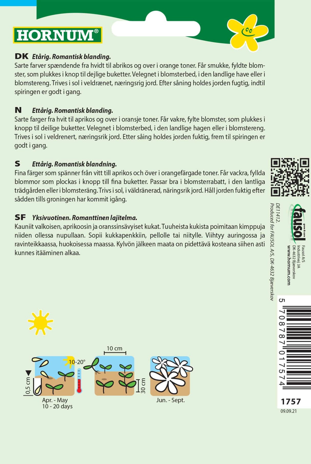 Valmue 'Angels Choir' Frøblanding