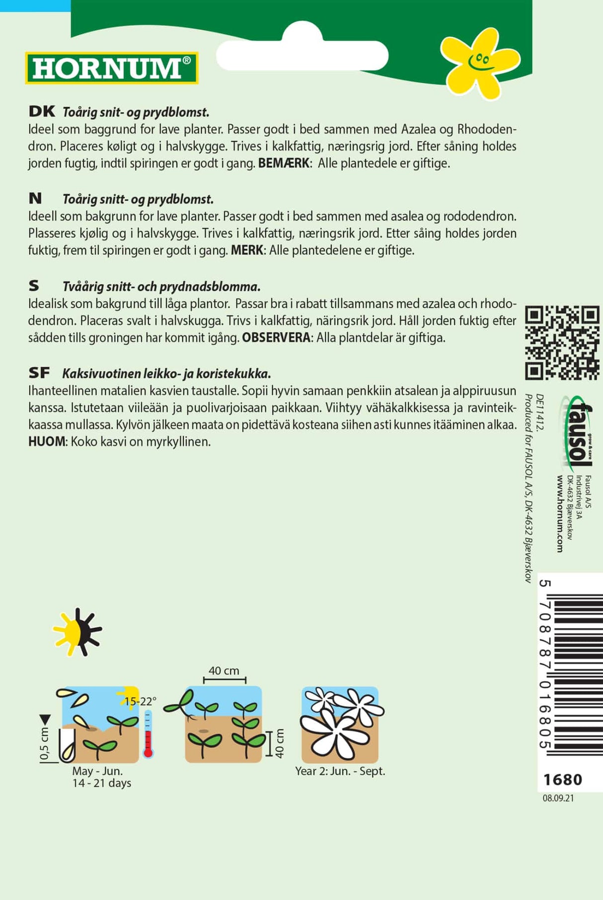 Fingerbøl 'Mervita' Frøblanding