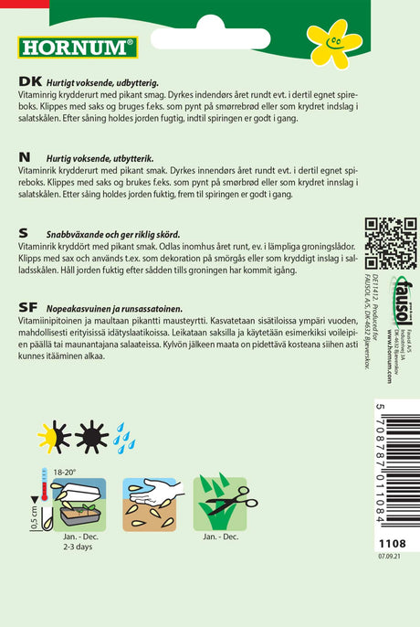 Karse 'Einfach Grüne' Frø