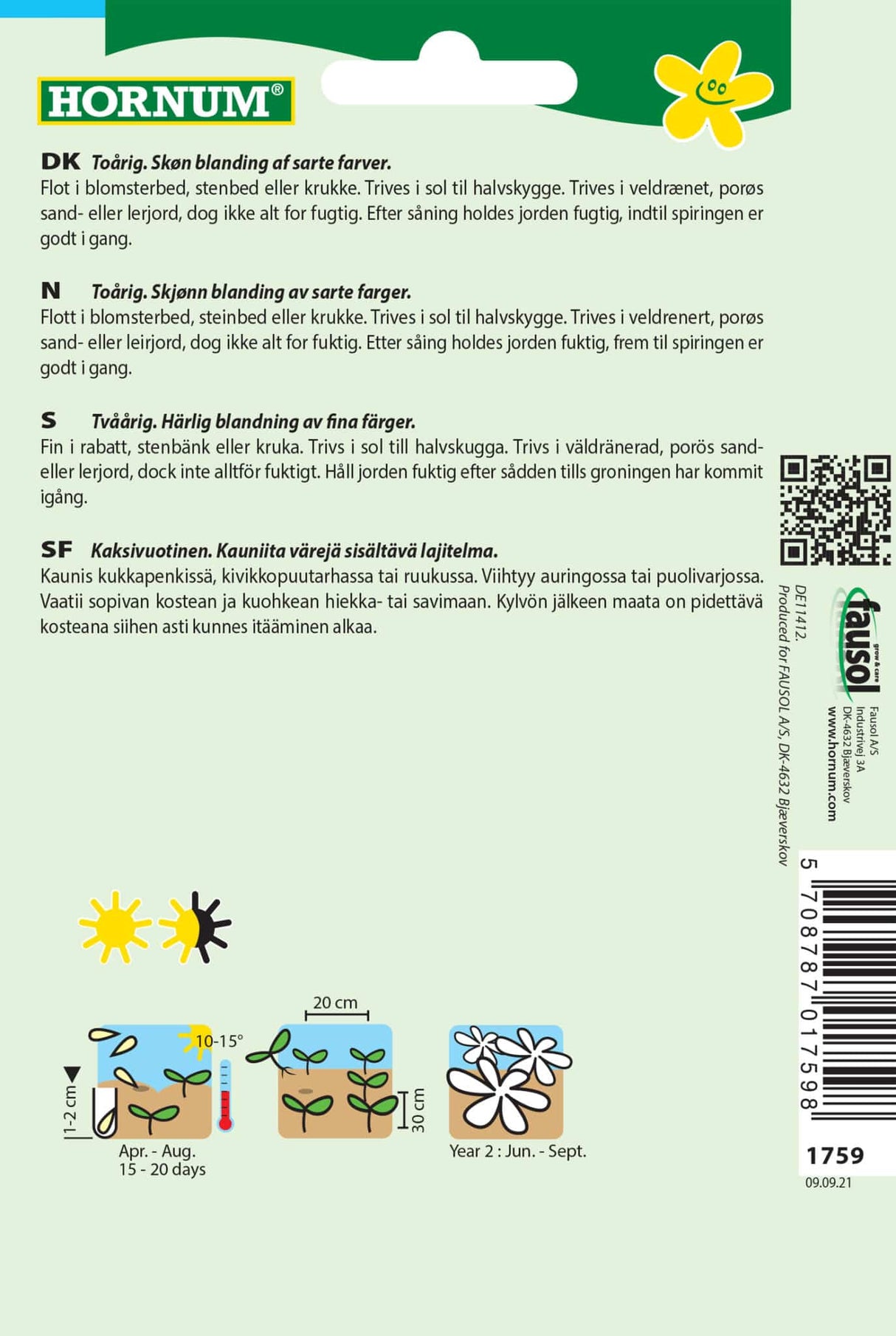 Valmue 'Magic Wonder' Frøblanding