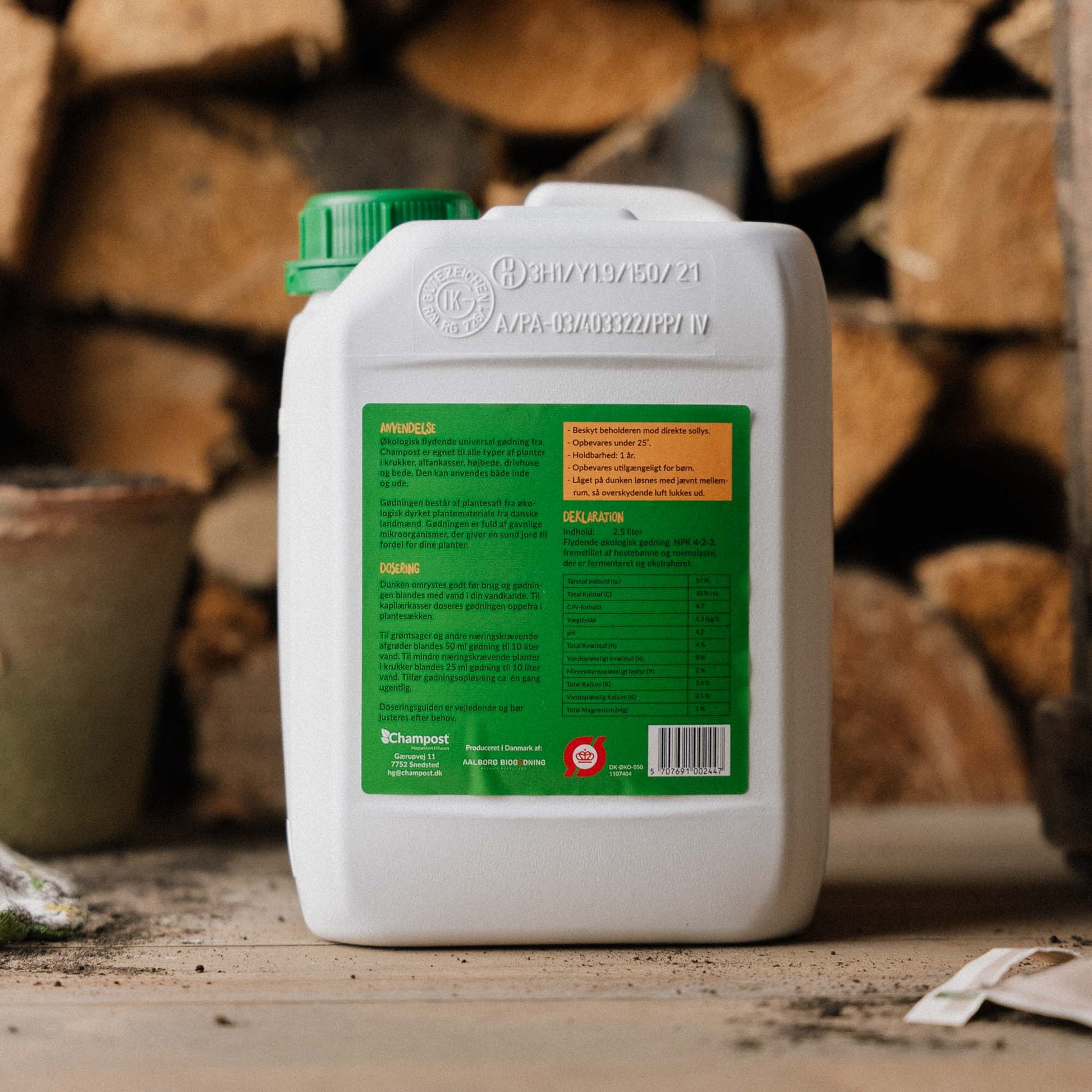Champost økologisk universal gødning, 2,5L