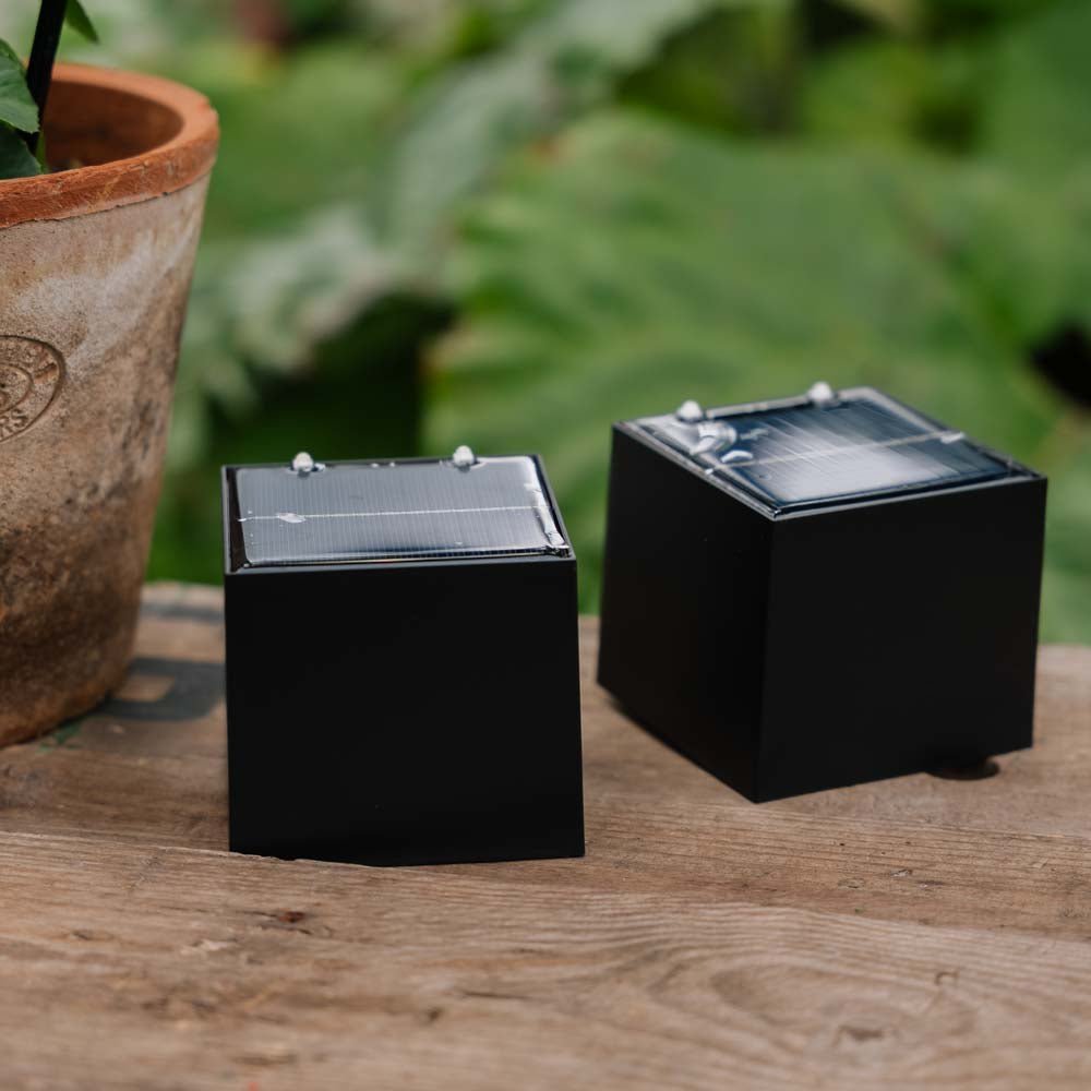 Cube up and down solar lampe, 2 pak