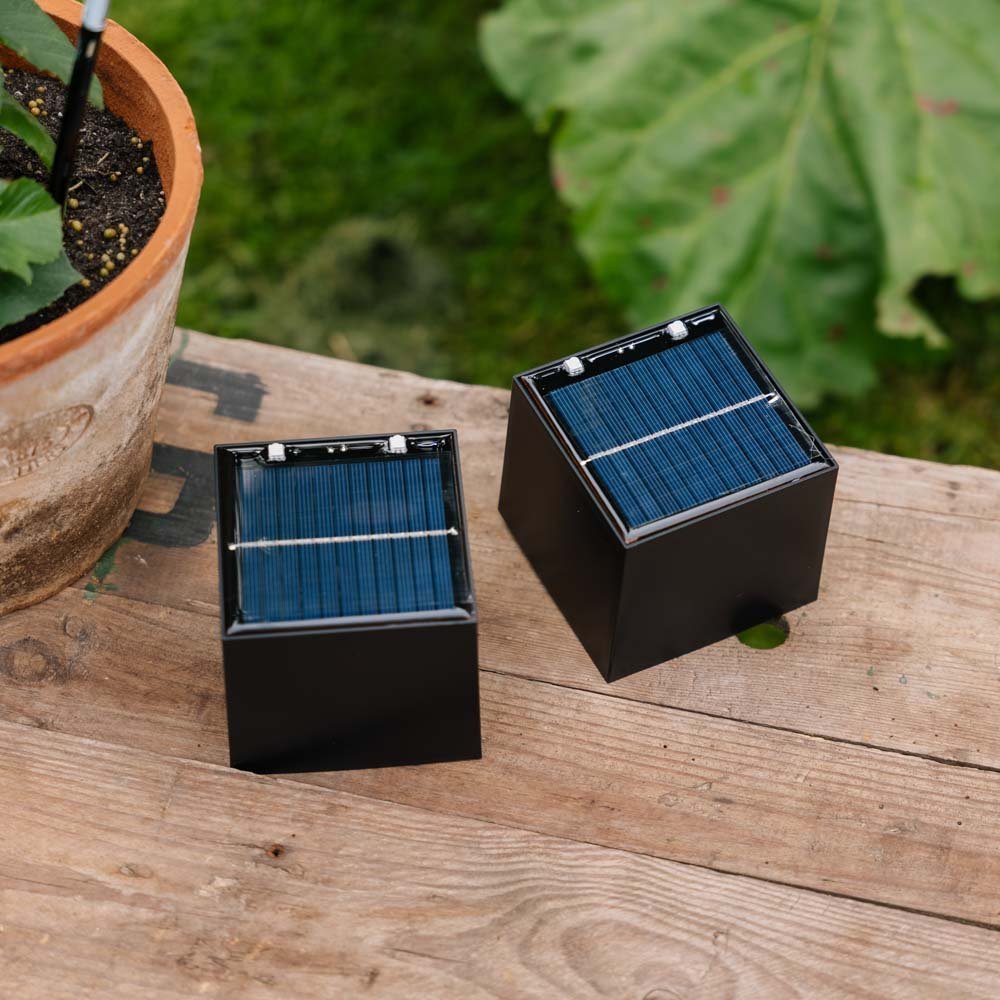 Cube up and down solar lampe, 2 pak