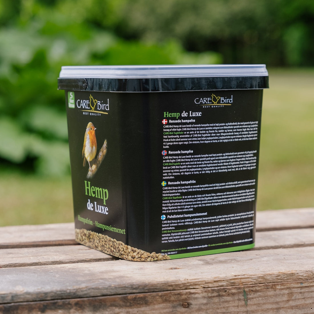 Fuglefoder, Hemp de Luxe, 5 L