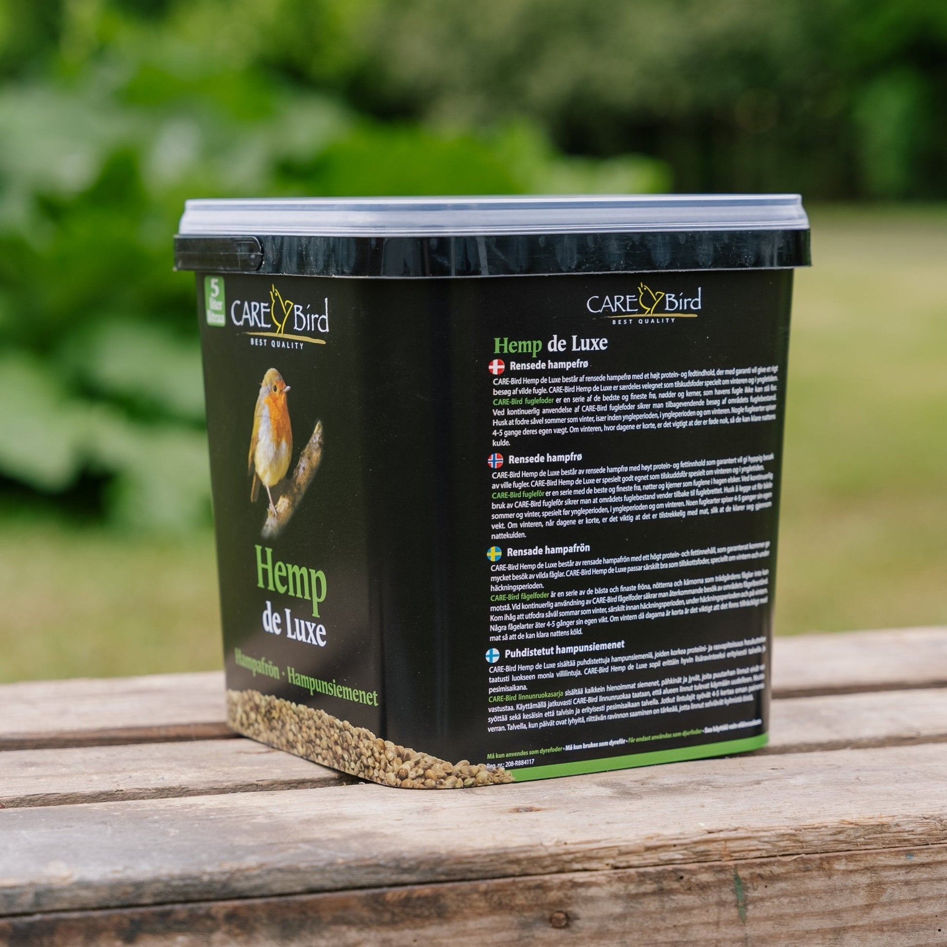 Fuglefoder, Hemp de Luxe, 5 L