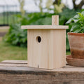 Fuglehus, natur, L: 19 cm B: 19 cm H: 22 cm