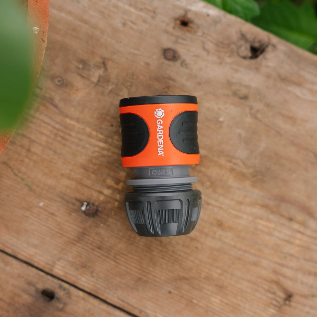 GARDENA Slangekobling m. vandstop 1/2"