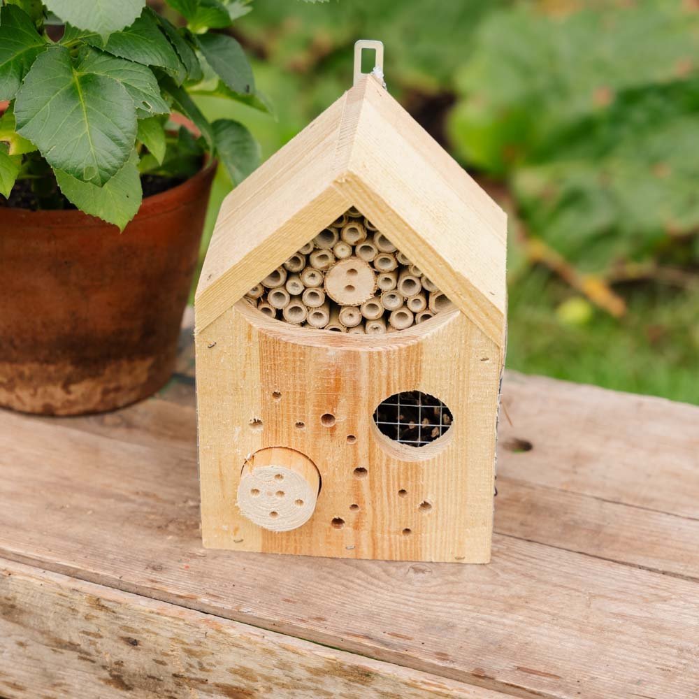 Insekthotel, natur, L: 15 cm B: 18 cm H: 28 cm