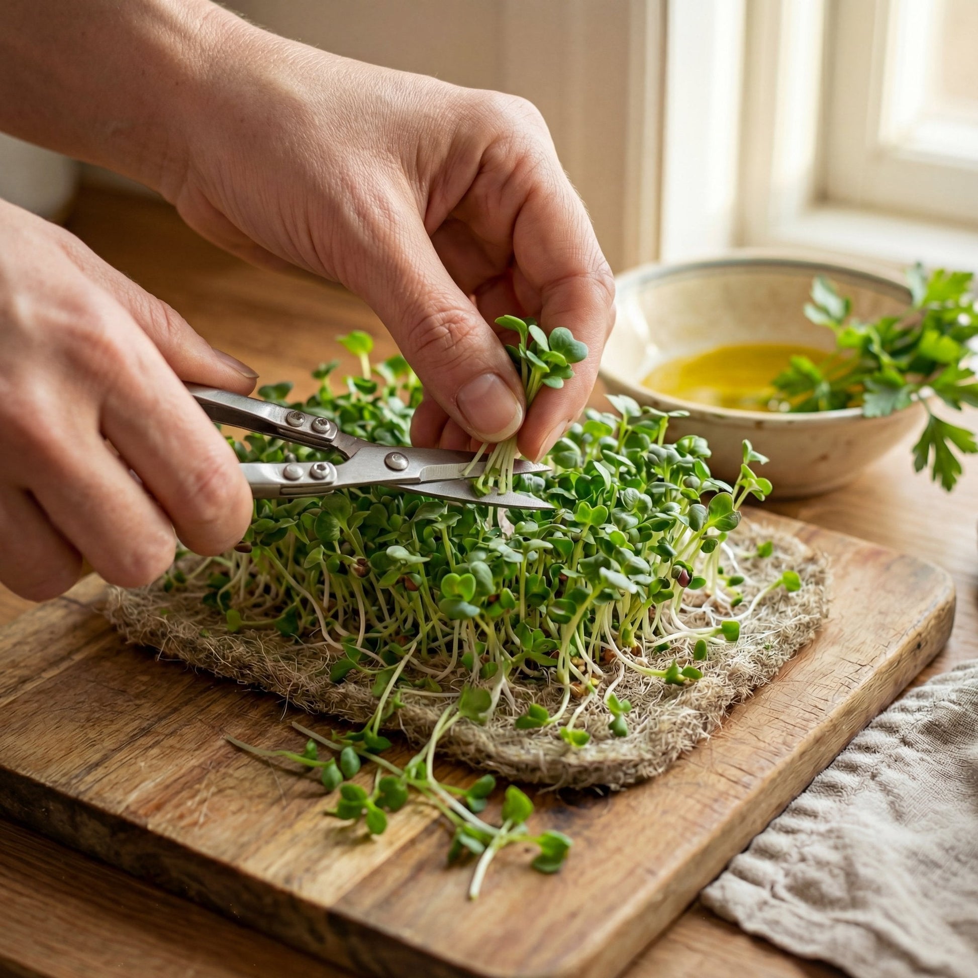 Mikrogrønt hampmåtte, 10 stk.