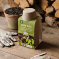 Nedbrydelig fiberpotter 10 cm, 12 stk.